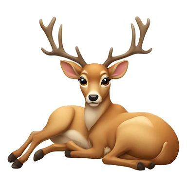 Deer lying down sticker