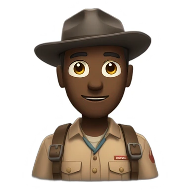 scout from team fortress 2 sticker