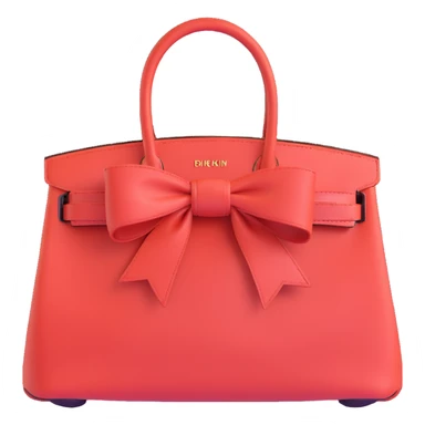 light pink birkin bag with bow sticker