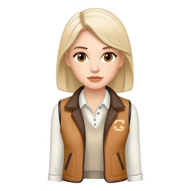 female sport coach with coach vest sticker