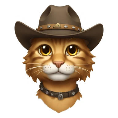 Cowboy cat sticker
