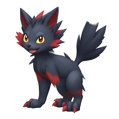 Litten-Zorua-Nargacuga-Sergal-Fakemon-hybrid full body sticker