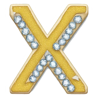 letter k from diamond  sticker