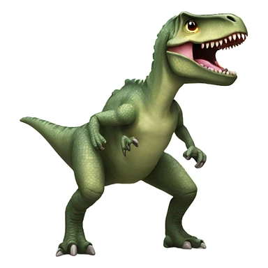 Dino doing the disco sticker