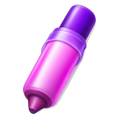 Shiny pink and purple marker translucent  sticker