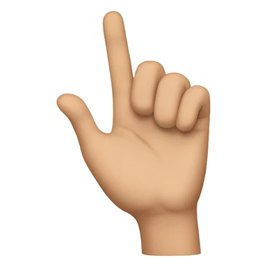 make me a L shaped hand  sticker