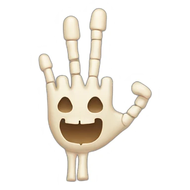 Boney finger  sticker