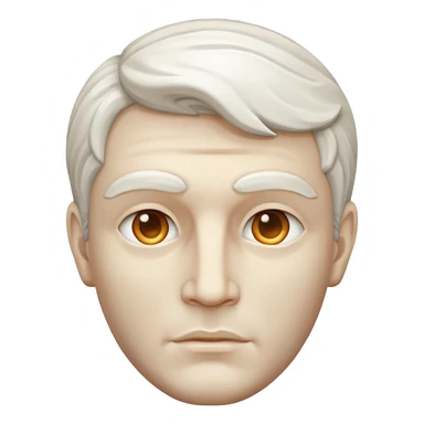 Marble style statue of man face sticker