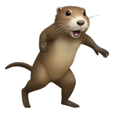 Nutria bailando sticker