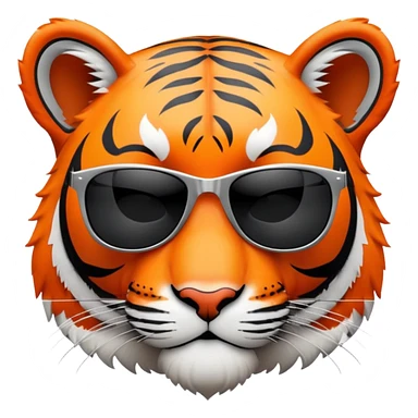 Tiger with sunglasses sticker