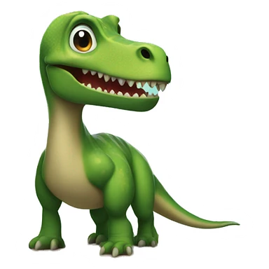 Dinosaur in a island  sticker