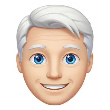 White-haired guy that looks and has beautiful blue eyes  sticker