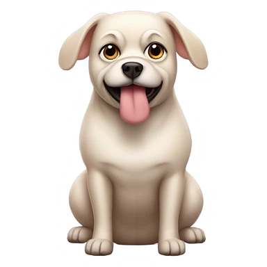fat dog ram pam pam sticker