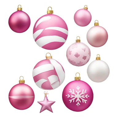 Christmas pink/white￼ sticker