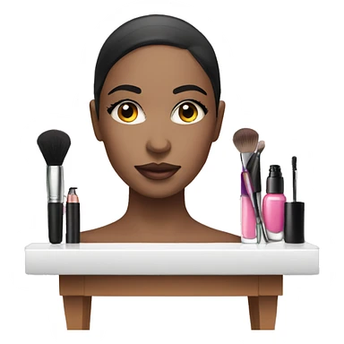 Makeup vanity sticker