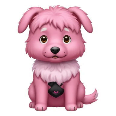 pink dog sticker