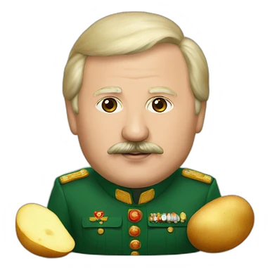 Lukashenko with potato sticker