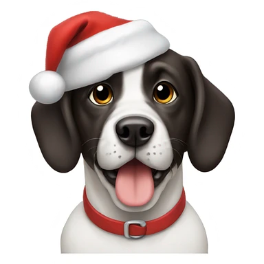 Dog Santa  sticker