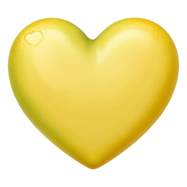 Pale Limon color heart sticker