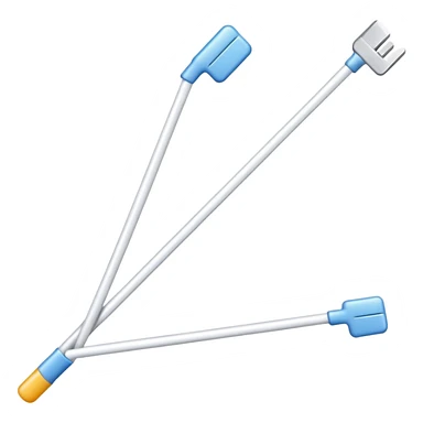 white straight string sticker