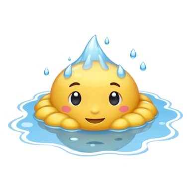 cinematic realistic _ big puddle of water sticker