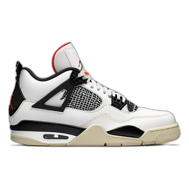 Jordan 4 off white sticker