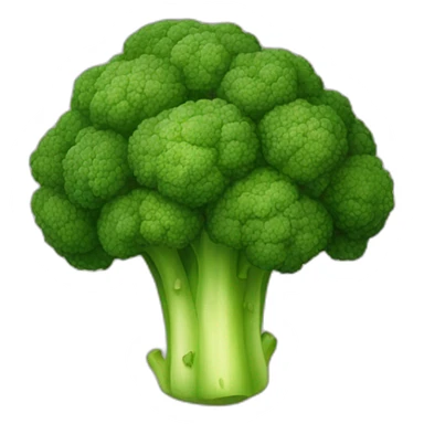 weavy hair broccoli sticker