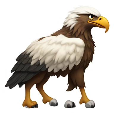 Eagles on top of a goat sticker