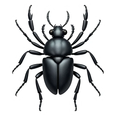 Atlas Beetle Black sticker