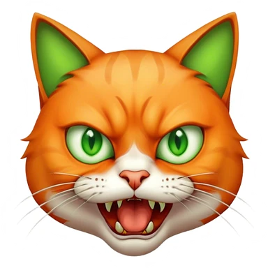 toxic angry cat sticker