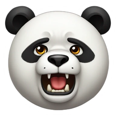 Angry Panda sticker