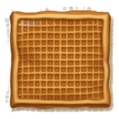 a bed but its made of waffles sticker