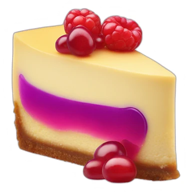 3 jam cheesecake (red, purple, yellow) sticker