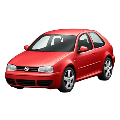 red volkswagen mk4 sticker