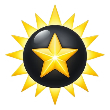 Una estrella negra  sticker