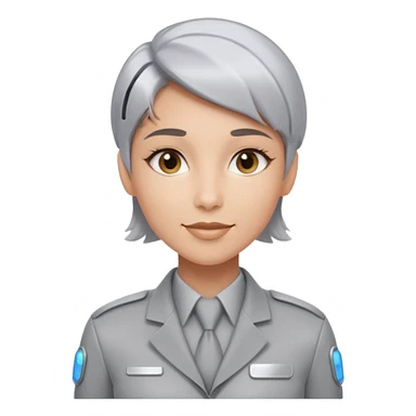 Futuristic Customer Service Agent  sticker