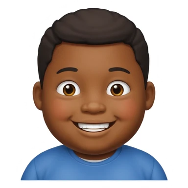 little fat black boy sticker