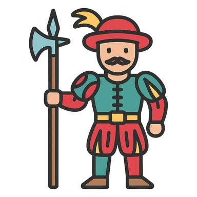 Landsknecht mercenary sticker