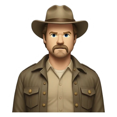 Jim Hopper stranger things sticker