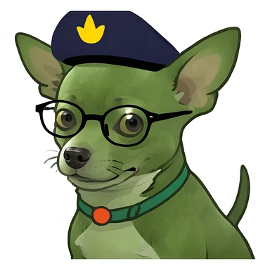 Chihuahua grandpa  sticker