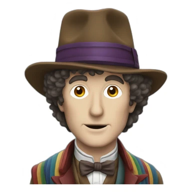 fourth doctor who sticker