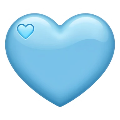 Light blu heart sticker