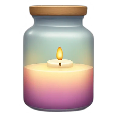 Candle jar sticker