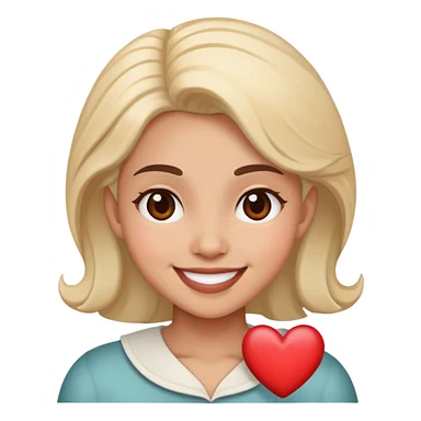 Heart and Yamileth in the middle  sticker