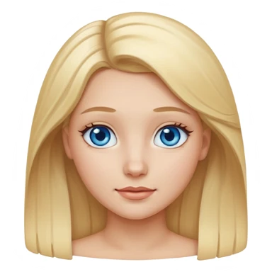 Beautiful curved girl with blonde hair sticker