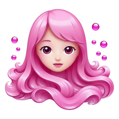 glitter pink Douyin sticker