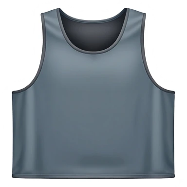 Tank Top in Slate Gray, width and height of tank top must be equal sticker