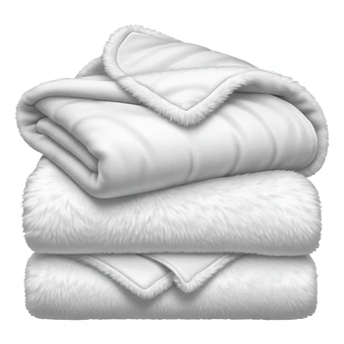 fluffy white blanket sticker