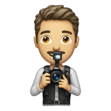 Male photographer sticker
