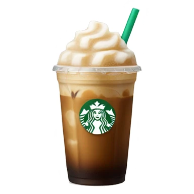 Starbuck ice coffee with ice cubes sticker